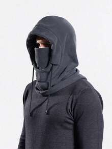 Winter Outdoor Warm Face Mask Motorcycle Windproof Headwear Ear Warmer 3-In-1 Thermal Lined Thickened Cold Weather Protection - A - View 6