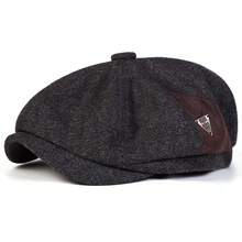 1pc Men's Triangle Logo Beret Street Fashion Forward Cap Outdoor Baseball Cap Warm Casual Hat Suitable For Autumn/Winter Street Business Party - Multicolor - View 5