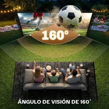 HOMCOM Pantalla de Proyector Manual con Soporte, Pantalla de Proyección Formato 16:9, HD 4K/8K, Ángulo 160°, Doble Cara, Trípodes Plegables, para Interior y Exterior, Cine en Casa, Blanco - Blanco-268x58x181 cm - Ver 4