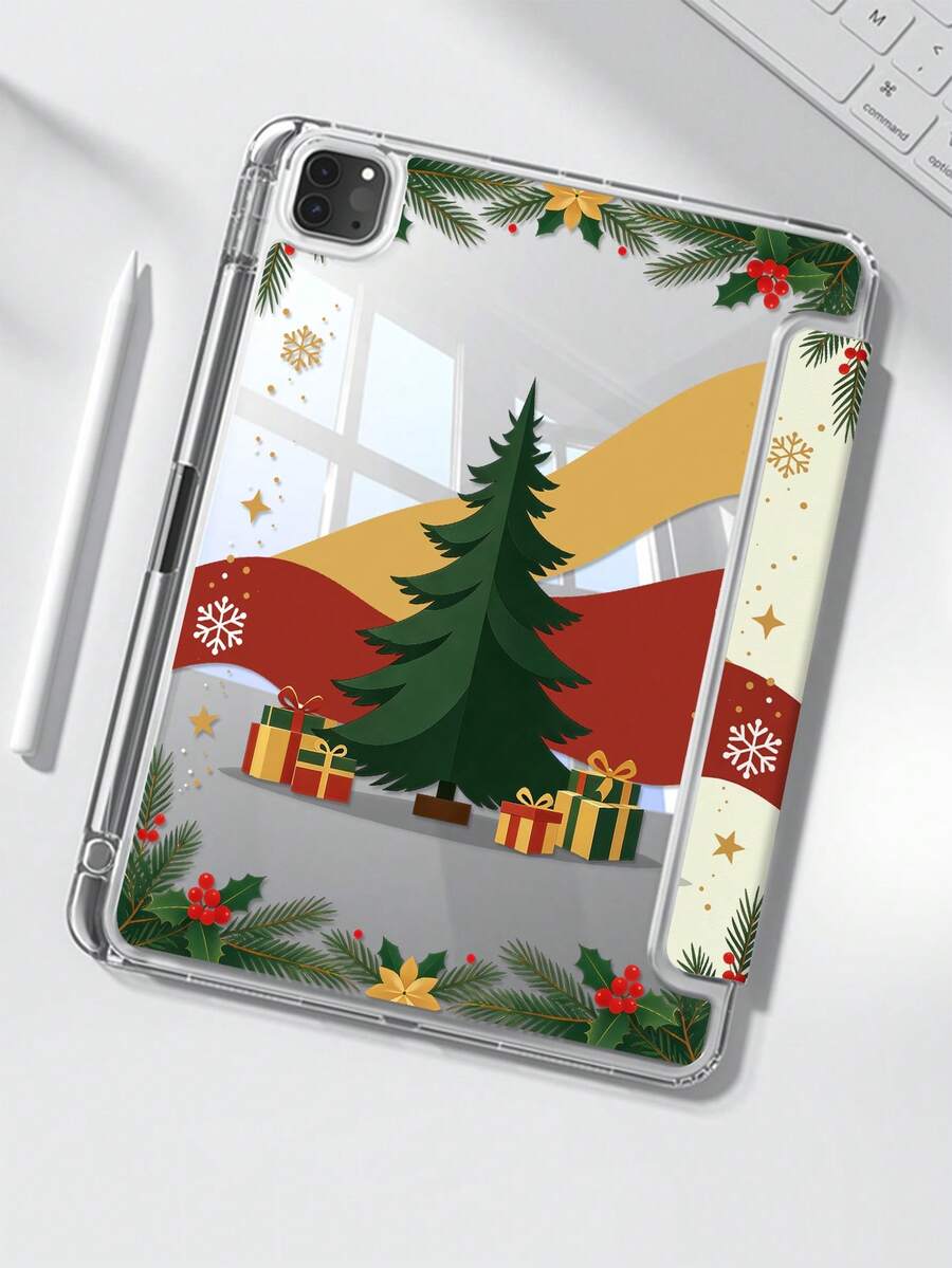 Exquisite Cute Cartoon Golden Wave Lonely Tree Gift Box Pattern Double ...