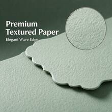 Greeting Cards, Envelopes, Green Envelopes, Colorful Western-Style Envelopes, Wavy Edge Envelope Set - Multi-color - View 4