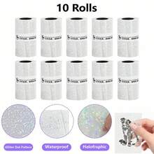 57mm Transparent Thermal Paper, Clear Self-Adhesive Sticker Refills For Portable Printers, Christmas Gift Wrapping, Halloween Party Decor, Bottle Labels, Photos, Study Notes, Organization, Compatible Refill Tape Only - View 13