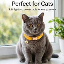 Yellow Plaid Pet Collar With Bell, Quick-Release Buckle, Adjustable ...