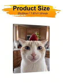 1pc A Cat Acting Cute DIY Oil Painting By Numbers, Canvas Painting DIY Crafts, Adult Home Decoration, Holiday Gift. - Sets - View 9