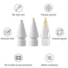 Compatible With Apple Pencil, Replaceable Metal Nib, Wear-Resistant, Accessory, Pen Tip - Multicolor - View 7