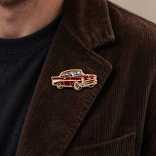 Pin Enamel Mobil Klasik Vintage, Bros Kerah Logam Mobil Tua Retro, Lencana Bentuk Mobil Vintage untuk Jaket, Ransel, Topi, Hadiah Terbaik untuk Pecinta Mobil - MultiWarna - View 8