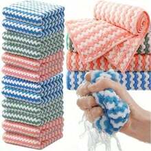 10/5/1pc Ultra Soft Ultra Absorbent Microfiber Cleaning Cloth, Machine Washable, Suitable For Kitchen, Bathroom, Car And Window Cleaning, Cleaning Supplies, Kitchen Essential - Random Color - View 13