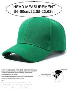 قبعة بيسبول رجالية بلون سادة بتصميم بسيط للحماية من الشمس، للارتداء اليومي الكاجوال، 1 قطعة - اخضر زيتون - مشاهدة 8