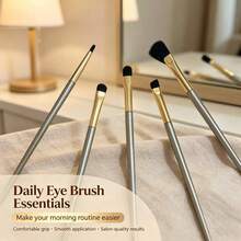 Gold-Plated Makeup Brush Set Eyeshadow Brush Nose Contour Brush Eyebrow Brush Highlighter Brush - Multicolor - View 9