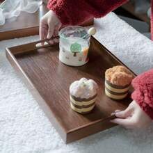 Wooden Multi-Purpose Tray - Brown, Perfect For Breakfast, Fruit Storage, Home Decor And More. Storage Box For Organization - Brown - View 2