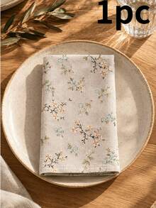 Ditsy Floral Fabric Napkins, Vintage Botanical Print Tablecloth, French Country Farmhouse Style, Suitable For Holiday Picnic, Party, Birthday Event, Table Decor, All Seasons - Off-white - View 11