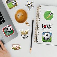 50PCS Cartoon Sports Football Stickers Football Graffiti Stickers Funny Football Stickers For Laptop,Water Bottle, Guitar, Luggage, Phone, Case, Skateboard, Gift - Multicolor - View 7