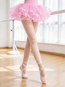 3pcs/Set Solid Color Fashion Children's Dance Practice Tights, Elegant Soft Comfortable Tights, Suitable For All Seasons, Multiple Colors Available - Multicolor - View 10