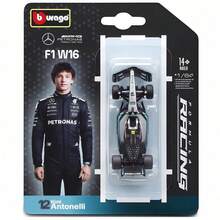موديل سيارة سباق Bburago F1 1:64 من المعدن المصبوب، إصدار جديد 2025 – Ferrari SF25، Red Bull RB21، Mercedes-AMG W16 E Performance، McLaren MCL39، هدية لمحبي F1 - متعدد الألوان - مشاهدة 15