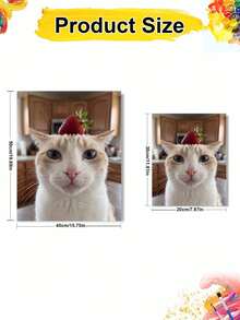 1pc A Cat Acting Cute DIY Oil Painting By Numbers, Canvas Painting DIY Crafts, Adult Home Decoration, Holiday Gift. - Sets - View 4