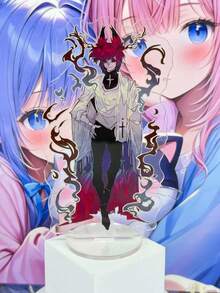 Anime Acrylic Stand, Cute Character Display Stand, Manga Merchandise, Home Decor, Room Decor, Desk Decor, Gift For Girls. - Multicolor - View 9