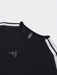 Adidas Women's DANCE LS TEE1 Long Sleeve Knit Collarless T-Shirt TKG3862 - Black - View 4