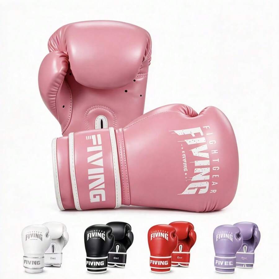 FIVING Kids Boxing Gloves 4oz 6oz 8oz, Youth Junior Training Gloves With Wrist Support, Breathable Comfortable Secure Fit, Sparring Kickboxing MMA Bag Work, Boys Girls Family Training - Multicolor - View 1