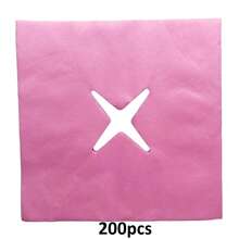 100/200/400Pcs Disposable Face Cradle Covers, Ultra Soft, Non-Sticking Massage Face Covers, Headrest Covers For Massage Tables & Massage Chairs - Multicolor - View 12