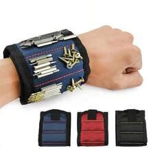 Magnetic Wristband Tool Belt With Strong Magnets To Hold Screws And Nails; Suitable For Woodworking, DIY Magnetic Tool Storage Band; Men's Hands-Free Tool Bag; Birthday Gift For Construction Workers, Electricians, Hobbyists - A - View 6