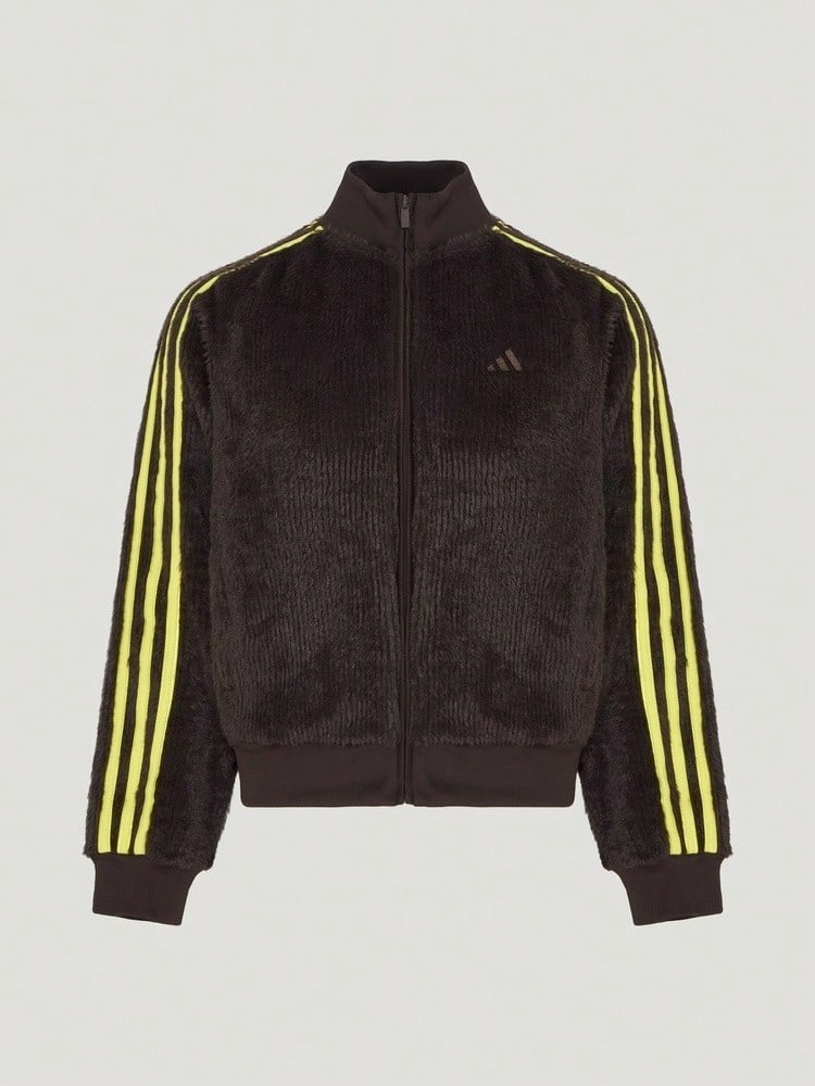 Adidas Women's DCE JKT Knit Cardigan Jacket LD8786 - Chocolate Brown - View 1