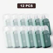 6pcs/12pcs Mini Roller Glue Tape Double Sided Adhesive Tape, Suitable For School, Office, Craft Supplies, Perfect For Teachers And Students, Ideal For Scrapbooking, Card Making, Back To School Season, Easy Glide, Strong Adhesion, Photo Use, Compact Size - Sets - View 14