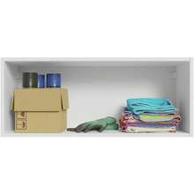 Gabinete Superior de Almacenamiento para Garaje 80, Mueble Colgante Organizador, Resistente, Fácil de Montar, con Materiales de Calidad, para Herramientas, Útiles y Orden del Hogar - Blanco - Ver 6