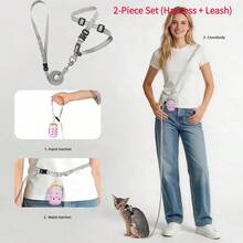 Cat Harness And Leash Set, Adjustable Escape-Proof 
