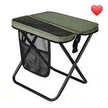 Portable Foldable Camping Stool, 120kg Weight Capacity, Lightweight Outdoor Chair With Side Mesh Pocket, Suitable For Travel, Fishing And Hiking, Lightweight And Durable - Multicolor - View 10