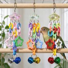 Handmade Acrylic Parrot Toy, Boredom Relief Chewing Hanging Ornament ...