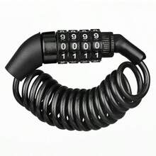1pc 4-Digit Combination Spring Lock, Compact Steel Cable Wrap Lock, Anti-Theft Lock For Cycling Helmet - Multicolor - View 11