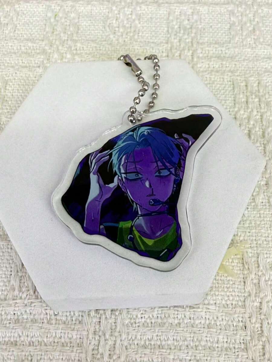 Anime Acrylic Pendant, Cute Character Display Bag Charm, Manga Merchandise, Home Decor, Room Decor, Desk Decor, Gift For Girls. - Multicolor B - View 1
