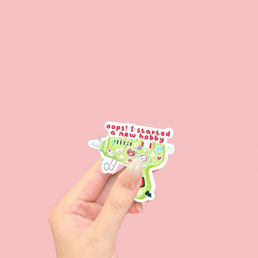 Oops I Started A New Hobby Sticker Vinyl | Vinyl Sticker, Die Cut, Suitable For Laptops, Water Bottles, Mobile Phones, Notebooks - one-size - View 1