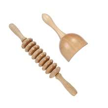 1/2/3pcs Wooden Massage Tool Set, Wooden Massager Set, Manual Massage Tools, Suitable For Legs, Waist, Shoulders, Arms, Back, Full Body Massage Tools, Wooden Massage Rollers, For Home And Office Use - Apricot - View 17
