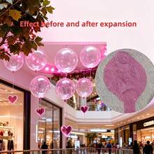 18 Inch Bobball, Crystal Bobo Ball Transparent Pink Bobo Ball, Random Color - Perfect For Wedding, Birthday Party Decoration Balloons, Summer Party Theme Decoration - 18-inch Pink Bobo Balloon - View 8