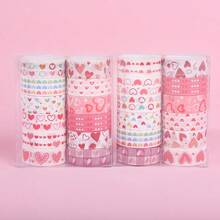 1 Set Heart-Shaped Washi Tape Valentine's Day Planner Tape 12 Rolls Heart Planner Sticker Set - Multicolor - View 3