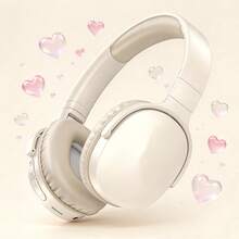 Auriculares inalámbricos supraaurales, Jerry 5.3, larga duración de batería, compatibles con computadora/teléfono, auriculares inalámbricos para música/juegos, excelente regalo para amigos - Ver 10