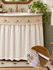 1PC Self-Adhesive Hook-And-Loop Fastener Under Sink Cabinet Curtain ...