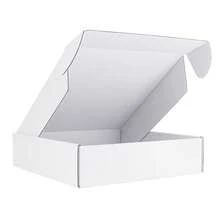 10pcs/Pack White Corrugated Paper Delivery Box, Packaging Box, Postal Paper Box, Packing Material, Airplane Box, Gift Box, Applicable For Small Business Packing And Shipping Valentine's Day - White - View 33