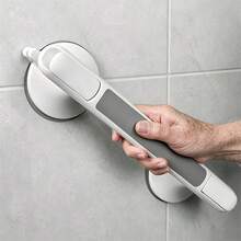1pc Suction Cup Grab Bar, Suitable For Elderly, No Drilling Required, Non-Slip Design, Reusable Suction Cup Bathroom Grab Bar, Suitable For Tile, Glass And Hard Plastic Surfaces, Can Be Used In Bathroom, Toilet, Living Room And Kitchen - 1-pack White - View 11