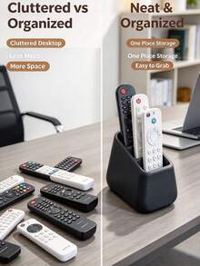 1/Kotak Penyimpanan Remote Control Hitam & Putih, Tidak Ada Lagi Remote yang Berantakan. Organizer Meja & Meja Samping Tempat Tidur, Dekorasi Ruangan, Penyimpanan Ruang Tamu, Penyimpanan Meja, Penyimpanan Remote Control, Perlengkapan Rumah Tangga - Berbagai warna - View 2