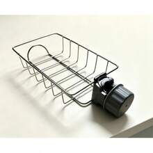 1pc Stainless Steel Kitchen Faucet Storage Rack, Kitchen Storage Rack, Bathroom Shower Storage Rack - A - View 9