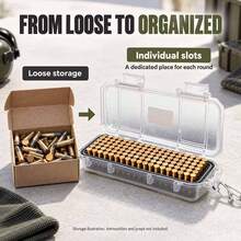 1pc .22LR Portable Ammo Box, 140 Rounds Capacity, Reinforced Plastic Material To Prevent Shaking, With Silent Foam And Aluminum Alloy Clip, Sealed Structure, Convenient For Hunting Carry, Suitable For Backpack And Pocket - Multicolor - View 3
