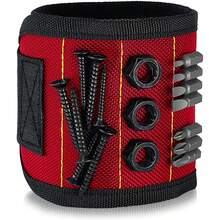 Magnetic Wristband Tool Belt With Strong Magnets To Hold Screws And Nails; Suitable For Woodworking, DIY Magnetic Tool Storage Band; Men's Hands-Free Tool Bag; Birthday Gift For Construction Workers, Electricians, Hobbyists - A - View 1