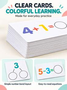 Math Activity Cards With Number Discs, Addition And Subtraction Game, Number Combination Learning Set For Children 6 Years And Older - Preschool Toys - View 9