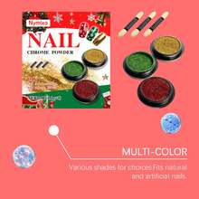 Nail Glitter Powder - Red - View 5