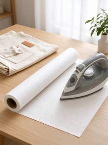 Iron-On Interlining, White Non-Woven Fusible Interlining Roll - Double-Sided Ironing Stable Interlining, For Sewing, Quilting, Sewing Supplies, Crafts, Clothing, Bags, Home Decor - A - View 5