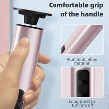 2-In-1 Electric Foot Callus Remover, Aluminum Alloy Body, Brushless Motor 9-Speed Rechargeable Foot And Hand Exfoliator, Replaceable Grinding Heads, Waterproof Type-C Wireless Nail And Foot Care Tool, Suitable For Dead Skin, Calluses And Thick Nails - Multicolor - View 9