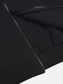 Adidas Originals Women's SPACER 3S FZ Knit Sweatshirt Jacket LH3496 - Black - View 4