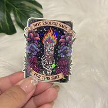 Not Enough Sage For This Sticker Or Decal Tarot Card Witchy Sticker Or Decal Funny Sarcastic Waterproof Vinyl Sticker For Bumper Water Bottle Car Fridge Laptop Phone - one-size - View 1